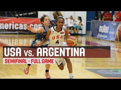 USA vs. Argentina- Semifinal - 2014 FIBA Americas Championship for Women U18