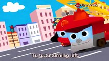 Fire truck song for kids - monster truck - garbage trucks - Ambulance Fire Police cartoon