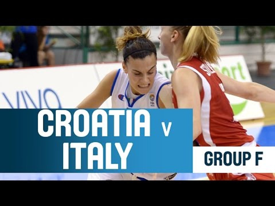 Croatia v Italy -- Group F -- 2014 U18 European Championship Women