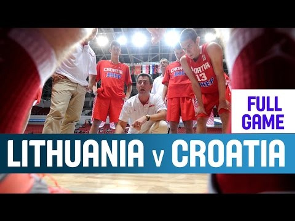 Lithuania v Croatia– 1st Round– 2014 U18 European Championship