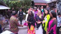 Miss World 2013 contestants visit to Bali's iconic Tanah Lot temple
