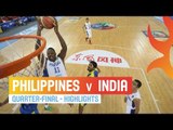 Philippines v India - Highlights Quarter-Final - 2014 FIBA Asia Cup