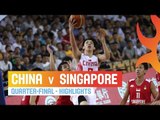 China v Singapore - Highlights Quarter-Final - 2014 FIBA Asia Cup