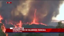 California Wildfire Creates Intense Fire Tornado