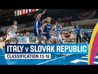 Italy v Slovak Republic - Classification 13-16 - 2014 FIBA U17 World Championship for women