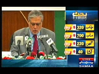 WAFAQI WAZIR E KHAZANA, ISHAQ DAR PRE BUDGET JAIZA REPORT, 4 JUNE, 2015