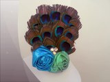 Fabric flowers, plumettes, corsage, brooch, hair accessory, fascinators