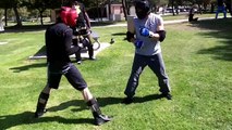 Wing Chun vs JKD, Kali, Ninjutsu, Krav Maga, Boxing, Wrestling  at Open Martial Arts Meetup Sparring