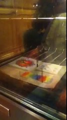 Shrinky dinks in the oven