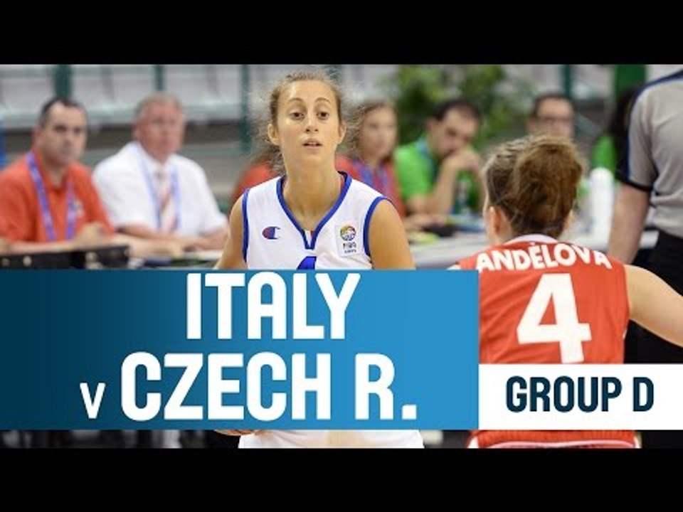 Italy v Czech Republic -- Group D -- 2014 U18 European Championship Women