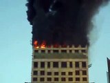 a tower in Dubai on Fire - Sheikh Zayed Road 20/03/2007