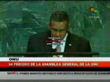 Presidente de El Salvador Mauricio Funes en su declaración ante la ONU 23/09/2009 3/4