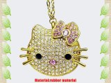 Newdigi? 64GB Hello Kitty Crystal Jewelry USB Flash Memory Drive Necklace
