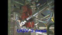 Hexapode : UGV 5 axes, usinage d'un visage