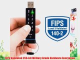 Apricorn Aegis Secure Key FIPS Validated 8 GB USB 2.0 256-bit AES-CBC Encrypted Flash Drive