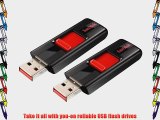 SanDisk 64 GB Cruzer Twin Pack 128 GB (64GB x2) USB 2.0 Flash Drive SDCZ36 Thumb Drive