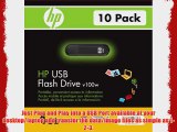 HP v100w 4 GB USB 2.0 Flash Drive - 10 Pack P-FD4GB-HPV100W-10PK (Black)
