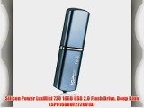 Silicon Power LuxMini 720 16GB USB 2.0 Flash Drive Deep Blue (SP016GBUF2720V1D)