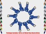 10PCS 4GB USB Flash Drive Metal Key Design USB Flash Drive Metal Key Shaped Memory Stick USB