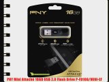 PNY Mini Attach? 16GB USB 2.0 Flash Drive P-FD16G/MINI-EF