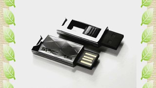 Silicon Power Touch 850 64GB USB 2.0 Flash Drive Titanium (SP064GBUF2850V1T)