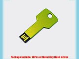 10PCS 2GB 2G USB Flash Drive Metal Key Design USB Flash Drive Metal Key Shaped Memory Stick