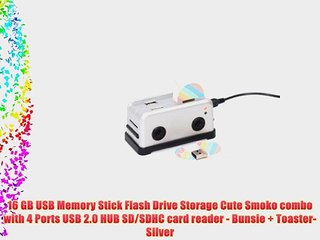 16 GB USB Memory Stick Flash Drive Storage Cute Smoko combo with 4 Ports USB 2.0 HUB SD/SDHC