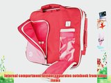 VanGoddy Pindar Sling - CANDY PINK WHITE Pro Deluxe Shoulder Messenger Carrying Bag for Apple