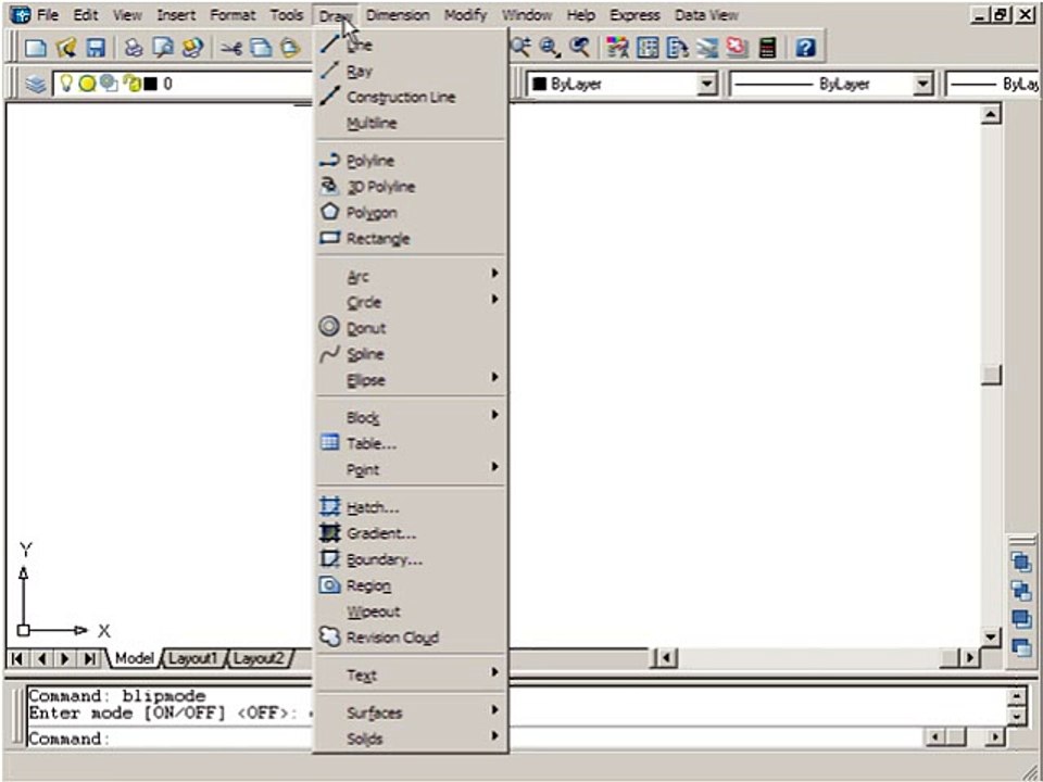 AutoCAD - Blip Mode - 05-04
