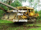 Allis Chalmer HD 16 bulldozer Tree Pushing