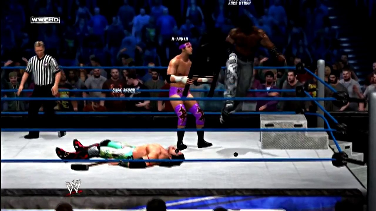 WWE '12 Online Match - R-Truth vs. Yoshi Tatsu vs. Zack Ryder