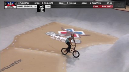 X GAMES BMX Park : Sandoval remporte la finale !