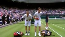 Andy Murray bows to the Queen at Wimbledon