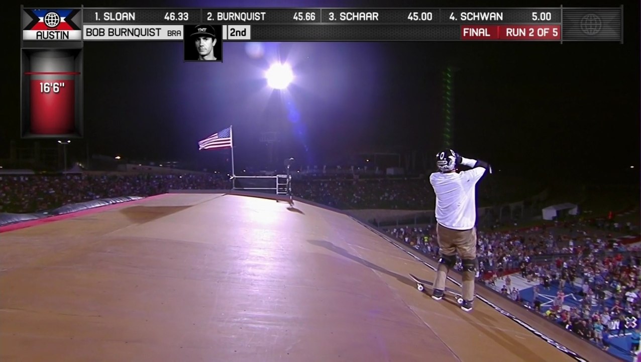 X GAMES Skateboard Big Air : Bob Burnquist légendaire