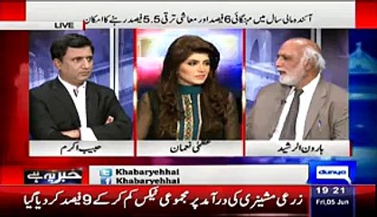 Badly Criticise Ishaaq Dar And Nawaz Shareef For Making This Budget Haroon Raheed