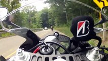 Starved Rock - Illinois Motorcycle Roads, Yamaha YZF-R1 vs CBR1000RR on Chicago Twisty Roads