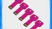 Litop? 5PCS 64GB Metal Key Shape USB Flash Drive USB 2.0 Memory Disk With 5 Protective Cases