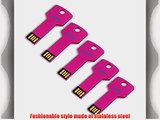 Litop? 5PCS 32GB Metal Key Shape USB Flash Drive USB 2.0 Memory Disk With 5 Protective Cases