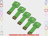 Litop? 5PCS 64GB Metal Key Shape USB Flash Drive USB 2.0 Memory Disk With 5 Protective Cases
