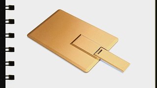 Enfain Credit Card USB Flash Drive -10 Pack -Gold 512MB