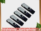 Litop? 5PCS 64GB OTG Swivel Double Plugs USB Flash Drive for Android Smart Phone Samsung Galaxy