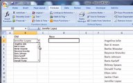 Create a searchable drop down list in Excel