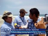 Nuestravision Noticias - Pemex no informó a tiempo: Semarnat. Profepa ordena limpiar playas