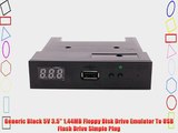 Generic Black 5V 3.5 1.44MB Floppy Disk Drive Emulator To USB Flash Drive Simple Plug