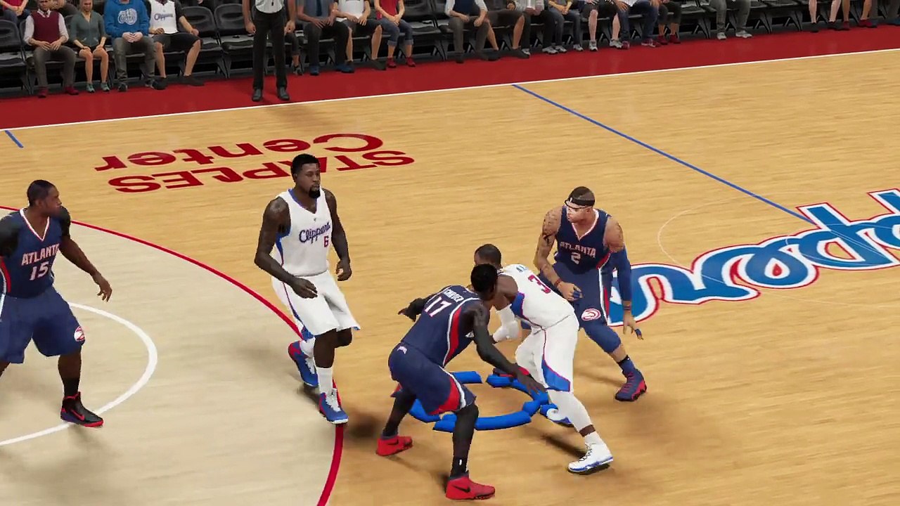 A.Kelly doing slam dunk from free throw line