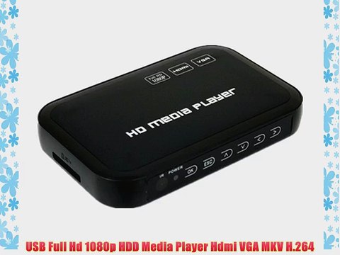 USB Full Hd 1080p HDD Media Player Hdmi VGA MKV H.264