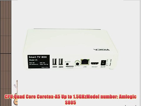 Vigica V5 Xbmc Quad Core Android 4.4.2 Smart Tv Box Wifi Hdmi 1080p Media Player Amlogic S805