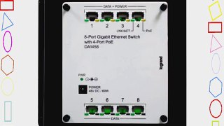 OnQ/Legrand DA1458 8Port Gigabit Switch with PoE Platinum Grey