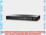Cisco SG200-26P Gigabit Ethernet Smart Switch 24 10/100/1000 Ports PoE and 2 Combo Mini-GBIC