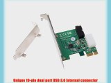 Silverstone Tek EC01-P PCI Express Card with USB 3.0 Internal 19-pin Dual Port Connector